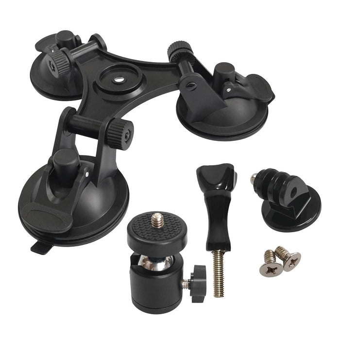 Maxbell Action Camera Suction Cup Car Mount Camera Holder for Car Body Wooden Tables