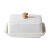 Maxbell Ceramic Butter Dish with Airtight Cover Butter Keeper Holder for Counter Bar