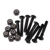 Maxbell 8x Skateboard Mounting Screws with 2x Riser Pad Longboard Hardware 35mm+3mm