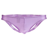 Maxbell Sexy Men C-string Underwear Enhance Pouch Open Butt Lingerie Brief M Purple - Aladdin Shoppers