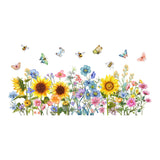 Garden Flower Window Clings Craft DIY Home Decor for Spring Birthday Bedroom