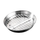 Maxbell Roasting Pan and Rack Set Oven BBQ Grilling Topper for Meat Seafood Grilling 20cm