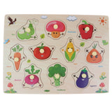 2 Piece Wooden Peg Jigsaw Puzzle Kids Preschool Educational Toy Gift 04