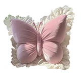 Maxbell Butterfly Shaped Pillow Crafts Sofa Throw Cushion for Indoor Couch Auto Seat Pink