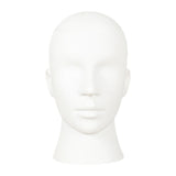 Male Mannequin Head Freestanding Hat Display Stand for Shop Headset Tabletop Matt White