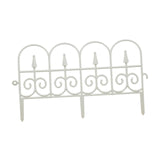 Maxbell Garden Fence Panel Wedding Prop Outside Stairs Backyard Animal Barrier Fence White