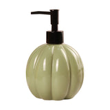 Maxbell Halloween Pumpkin Soap Dispenser Hand Lotion Bottle for Countertop Dorm Home Green and Black