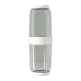 Maxbell Toothbrush Container Portable Toothpaste Storage Toothbrush Case for Camping 2Pcs White Gray