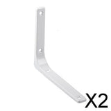 Maxbell 2xHeavy Duty Shelf Bracket Wall Hanging Shelve L Shaped Brackets White 6Inch