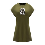 Maxbell Maxbell Women's Short Summer Dress Spring Crew Neck Dress for Trip Going Out Holiday M