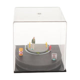 Maxbell 1/64 Model Car Display Case Decorative DIY Micro Photography Prop Dust Cover with Figurine