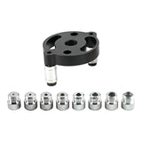 Maxbell 6-10mm Jig Self-centering Drill Guide Kit Aluminum Alloy for Wood Panel Hole 8 Black