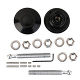 Maxbell Universal Racing Mount Bonnet Hood Latch Pin Lock Locking Kit Black
