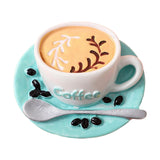 Maxbell 1:6 1:12 Dollhouse Miniature Food Toy Pretend Play Kitchen Toy for Handcraft blue coffee