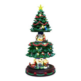 Xmas Tree Musical Box Decoration Desk Sculpture for Room Party Bookshelf