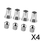 Maxbell 4x4 Sets TPMS Tire Valve Stem Caps & Sleeve Covers for American Car and Truck