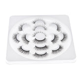 Maxbell 7 Pairs Handmade 3D Synthetic fibers Cross False Eyelashes Eye Lashes Set 1