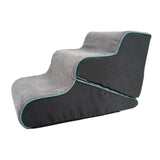 Maxbell Pet Dog Stairs 3 Steps 2 in 1 Washable Transformable Anti Slip for Sofa Cats