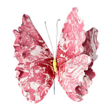 3D Butterfly Wedding Decoration Fake Butterfly for Bedroom Living Room Malls Pink