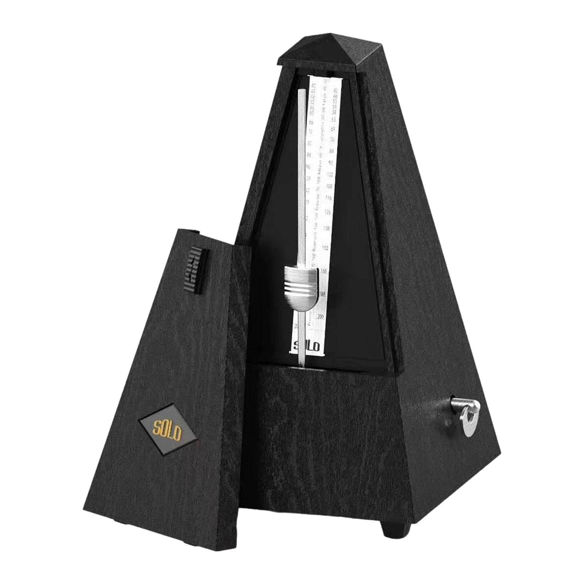Maxbell Metronome Mechanical Professional Portable Pyramid for Violin Ukulele Guitar Black