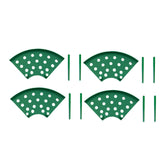 Maxbell 4x Strawberry Plant Supports Lightweight Keep Berries Clean Protection Racks Green