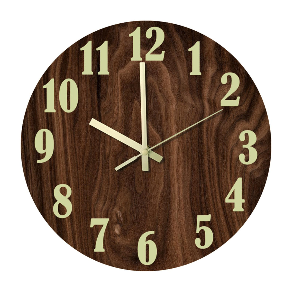Maxbell Maxbell Modern Acrylic Luminous Wall Clock 12'' Silent Glow in Dark Clock Home Decor A