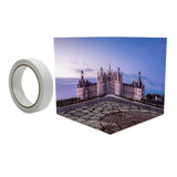 Maxbell 1:12 Miniature Scene Background Board Display for Action Figures Diecast Car Castle