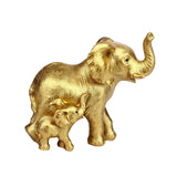 Maxbell Maxbell Decorative Elephant Statue Tabletop Art Miniature Ornament for Bedroom Gold