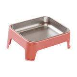 Maxbell Elevated Dog Bowl Pet Supplies Stable Base 15° Tilted for Kittens Cats Puppy pink