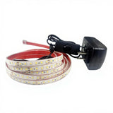 Light-emitting diode strip lights, waterproof silicone shine, waterproof IP68, 24V, outdoor pool Warm Light 500cm