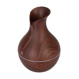 Maxbell 130ml Wood Grain USB Air Mist Humidifier Essential Oil Diffuser Coffee