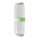Maxbell Toothbrush Container Portable Toothpaste Storage Toothbrush Case for Camping 2Pcs Green