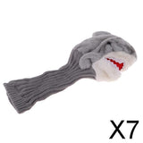 7xLong Neck Shark Golf Head Cover Headcover for 460 cc Wood Driver Protector