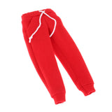 Maxbell 1/12 Scale Action Figures Clothes Male and Female Doll Sportswear Costume Red Pants