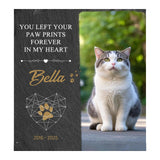 Maxbell Memorial Garden Stone Cemetery Decoration Memorial Gift 6 inch Dog Headstone Square Style C