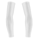 Maxbell Maxbell 1 Pair Stretch Football UV Sun Protection Arm Sleeves Cover  L White