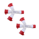 Maxbell 2pcs 380V 16A 5Pin Industrial Site Plug Socket Weatherproof IP44 1015 3P+N+E