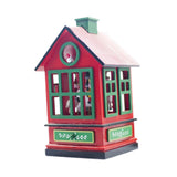 Maxbell Christmas Music Box Cute Christmas Decoration for Living Room Holiday Indoor red