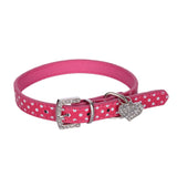 Maxbell Maxbell Adjustable Pet Dog Cat Collar Puppy Neck Collar Metal Buckle PU Material M