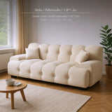 Maxbell 2025 Cream Style Folding Sofa Bed for Small Spaces Cream White 1.8x1.2m