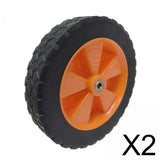 Maxbell 2x 7 inch Foldable Wagon Replacement Wheel Double Bearing Rubber