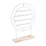 Maxbell Earrings Organizer 4 Layers Large Gift for Women for Home Dresser Countertop White