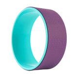 Maxbell Cork Yoga Wheel Professional Gym Back Training Tool Workout Circle Stretcher Outer Purple