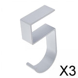Maxbell 3xTable Hook for Bags Space Saving Universal Purse Hook for Water Cup Purse Bag white