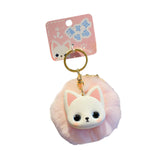 Maxbell Cat Keychain Bag Pendant Soft Doll Bag Accessory Cute Key Holder for Wedding Devon cat