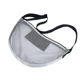 Maxbell Basketball Carrier Bag Carrying with Pocket Ball Bag Mesh for Soccer Outdoor Silver Gray