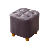 Maxbell Maxbell Small Footstool Ottoman Foot Rest Stool Stable for Bedside Nursery Apartment Purple