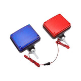 Light-emitting diode blinking warning light bar, red and deep blue, waterproof, suitable for motorcycle emergency use. Red-Blue Square Front Light