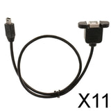 Maxbell 11xMini USB 5 Pin Male to USB 2.0 B Female Jack Printer Panel Mount Cable