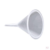 Maxbell 2 Pieces Small Plastic Funnels For Diffuser Bottle Mini Liquid Oil Funnels